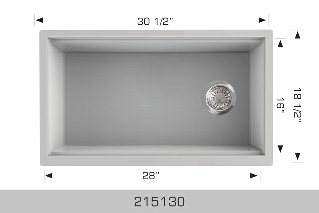 Bosco Granite Series - Undermount or Drop-In Kitchen Sink 215130 - Plumbing Market