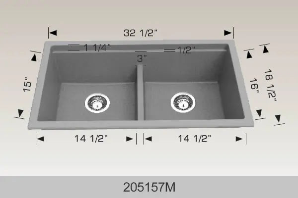 Bosco Granite Series - Undermount or Drop-in 205157M - Plumbing Market