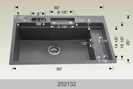 Bosco Granite Series - Undermount or Drop-in 252132 - Plumbing Market