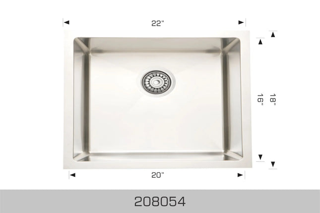 Bosco Laundry Sinks - Undermount Radius Corner 208054 - Plumbing Market