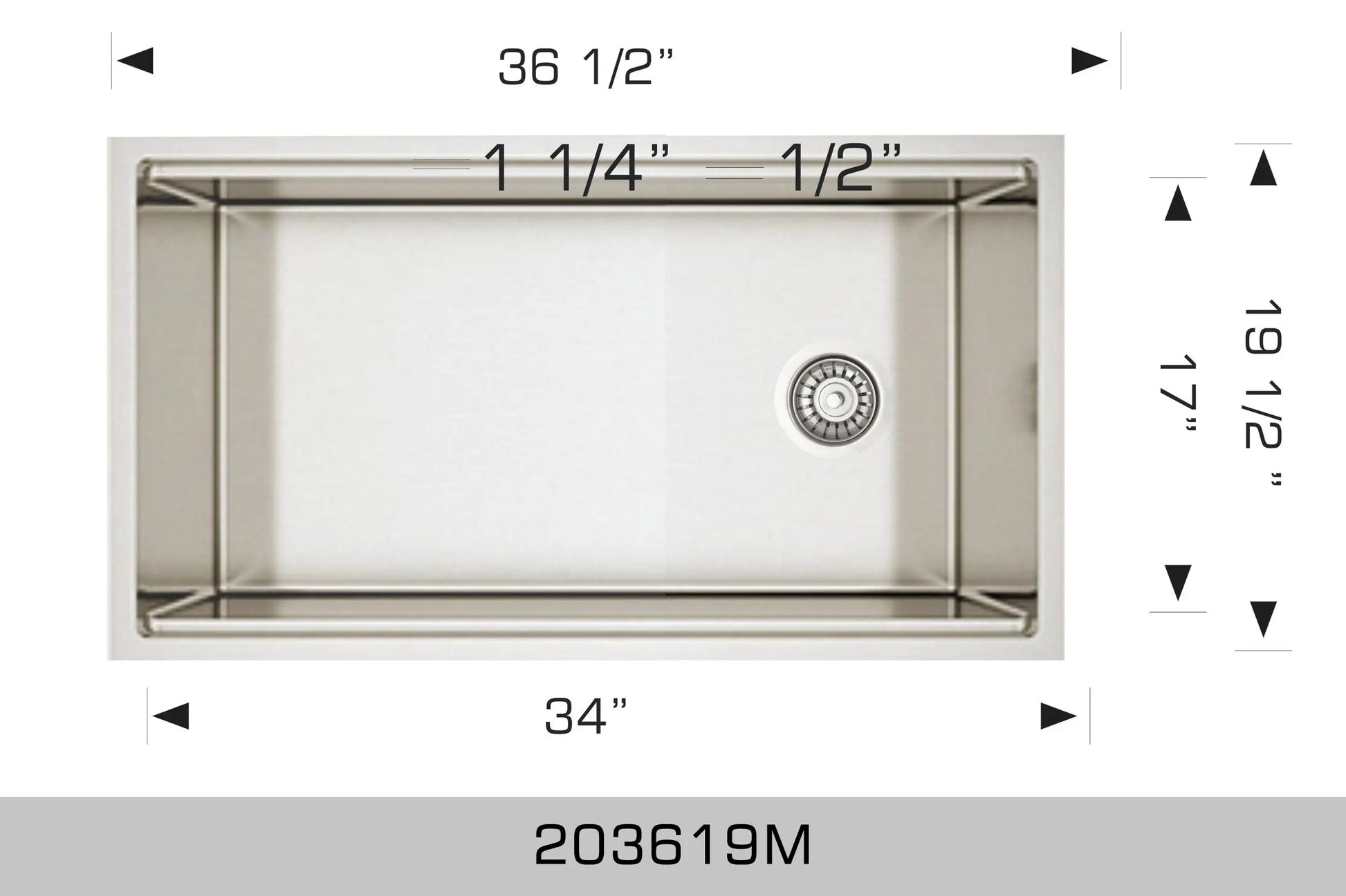 Bosco Linear Series - Radius Corner 203619M - Plumbing Market