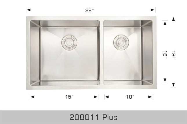 Bosco Standard Series Plus 28" x 18"  Radius Corner 208011 Plus - Plumbing Market