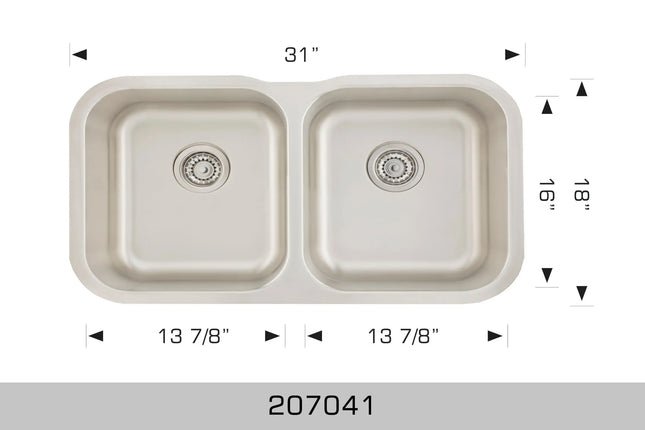 Bosco Standard Series - Undermount Kitchen Sink 207041 - Plumbing Market