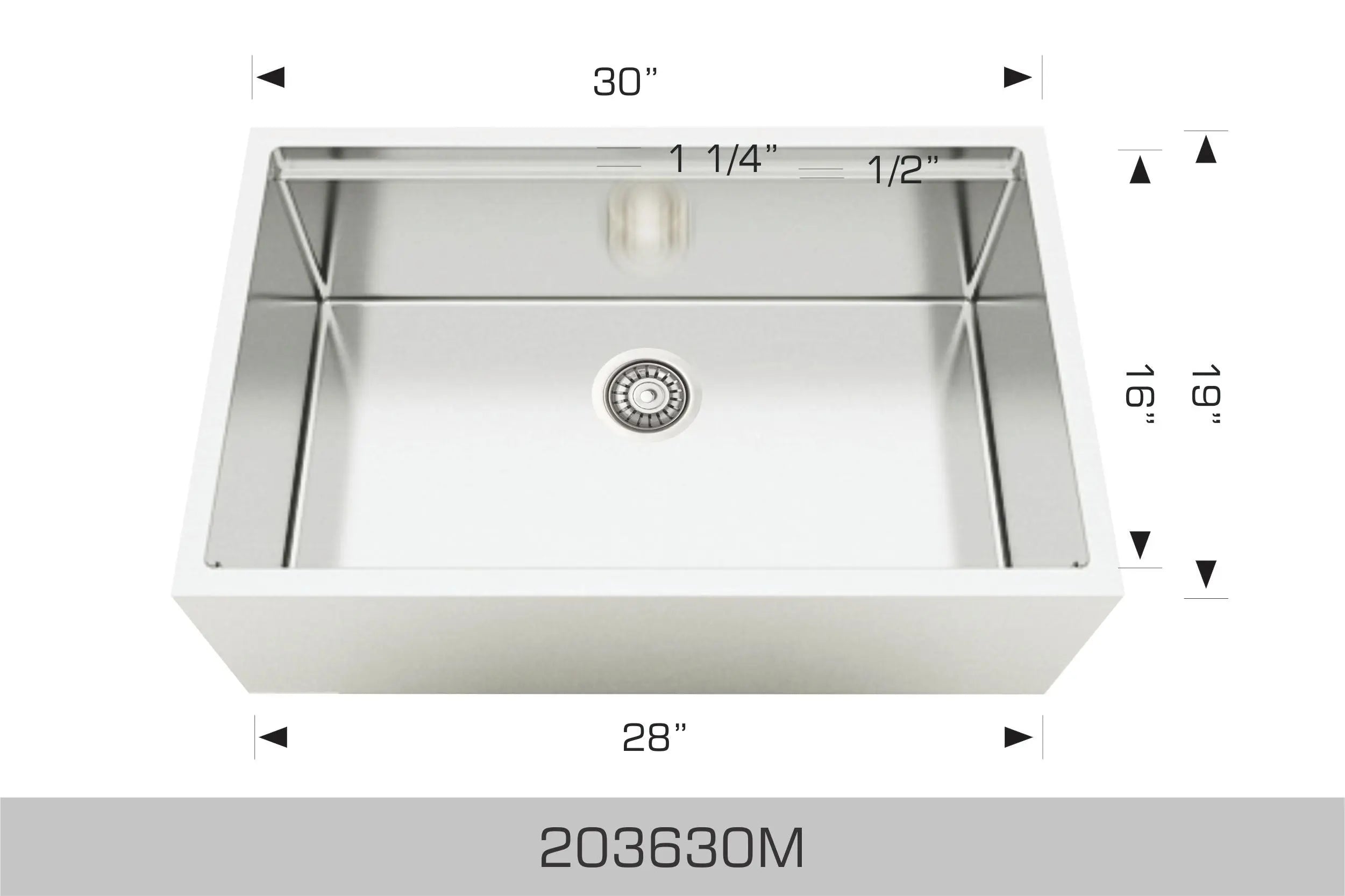 Bosco Titanium Plus Series - Apron Radius Corner 203630M - Plumbing Market