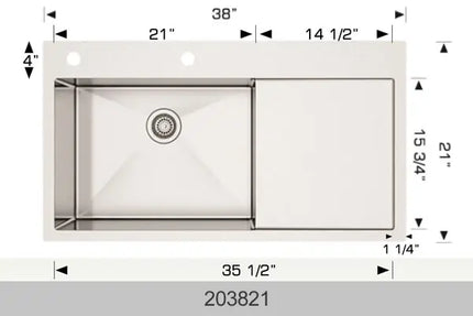 Bosco Titanium Plus Series - Undermount or Drop-In 203821 - Plumbing Market