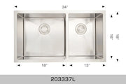 Bosco Titanium Series - Radius Corner 203337L - Plumbing Market