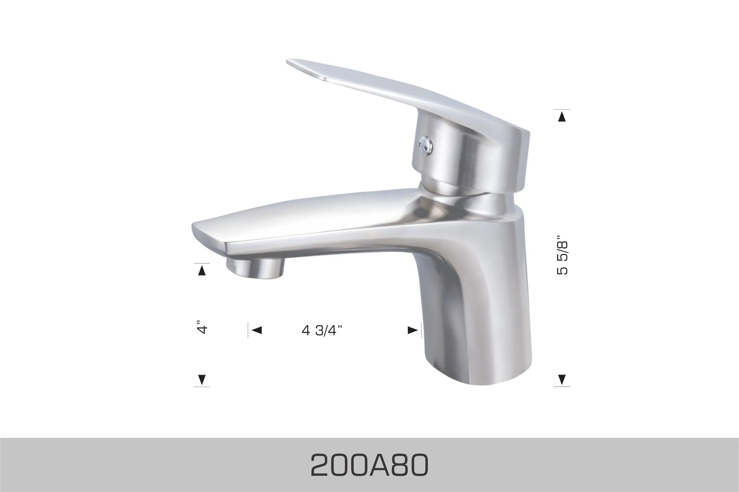 Bosco Vanity Faucets - Stainless Steel Faucet 200A80 - Plumbing Market