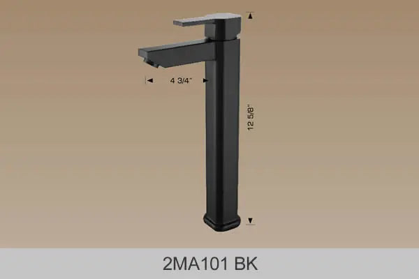 Bosco Vanity Faucets - Vessel Faucet Matte Black 2MA101 BK - Plumbing Market