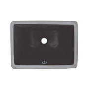 Bristol Sinks 18" B607 Black Vitreous China Rectangular Undermount Vanity Sink