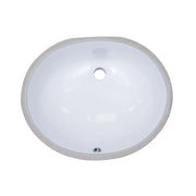 Bristol Sinks 19" B601 Vitreous China Oval Undermount Bathroom Sink
