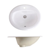 Bristol Sinks 20" B614 Vitreous China Oval Top-mount Bathroom Sink-1 Faucet Hole