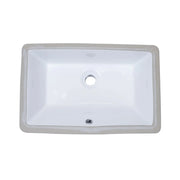 Bristol Sinks 21" B604 Vitreous China Rectangular Undermount Bathroom Sink