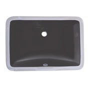 Bristol Sinks 21" B605 Black Vitreous China Rectangular Undermount Vanity Sink