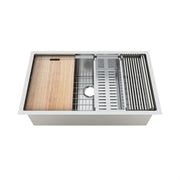 Bristol Sinks 28" B1850 Single Bowl Workstation Sink