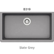 Bristol Sinks 33" Virtuo Granite Single Undermount Bowl Kitchen Sink Slate Grey B319