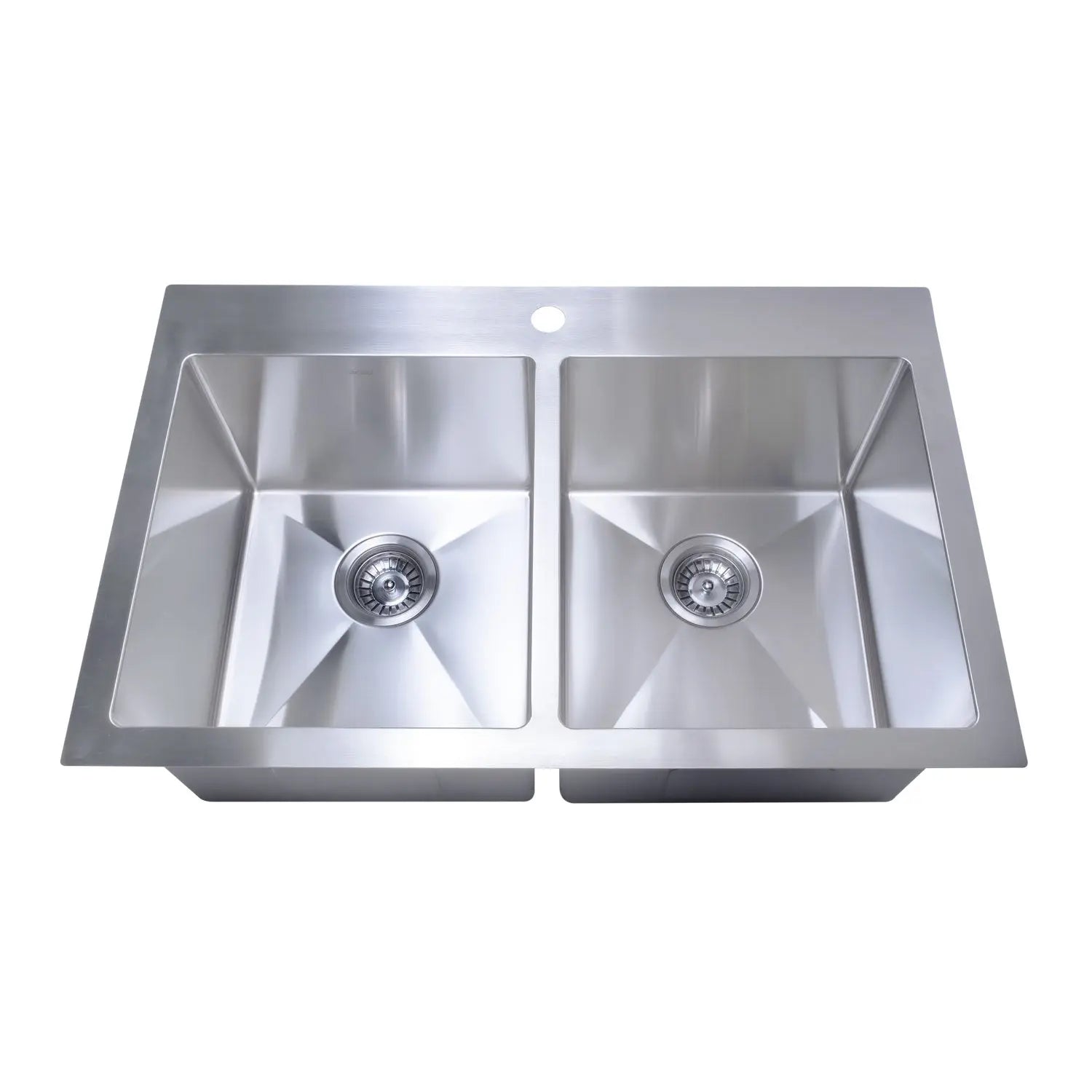 Bristol Sinks B1210 Top-mount Stainless Steel 1-Hole Double Bowl Kitchen Sink