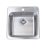 Bristol Sinks B203 Top-mount Stainless Steel 1-Hole Single Bowl Kitchen Sink
