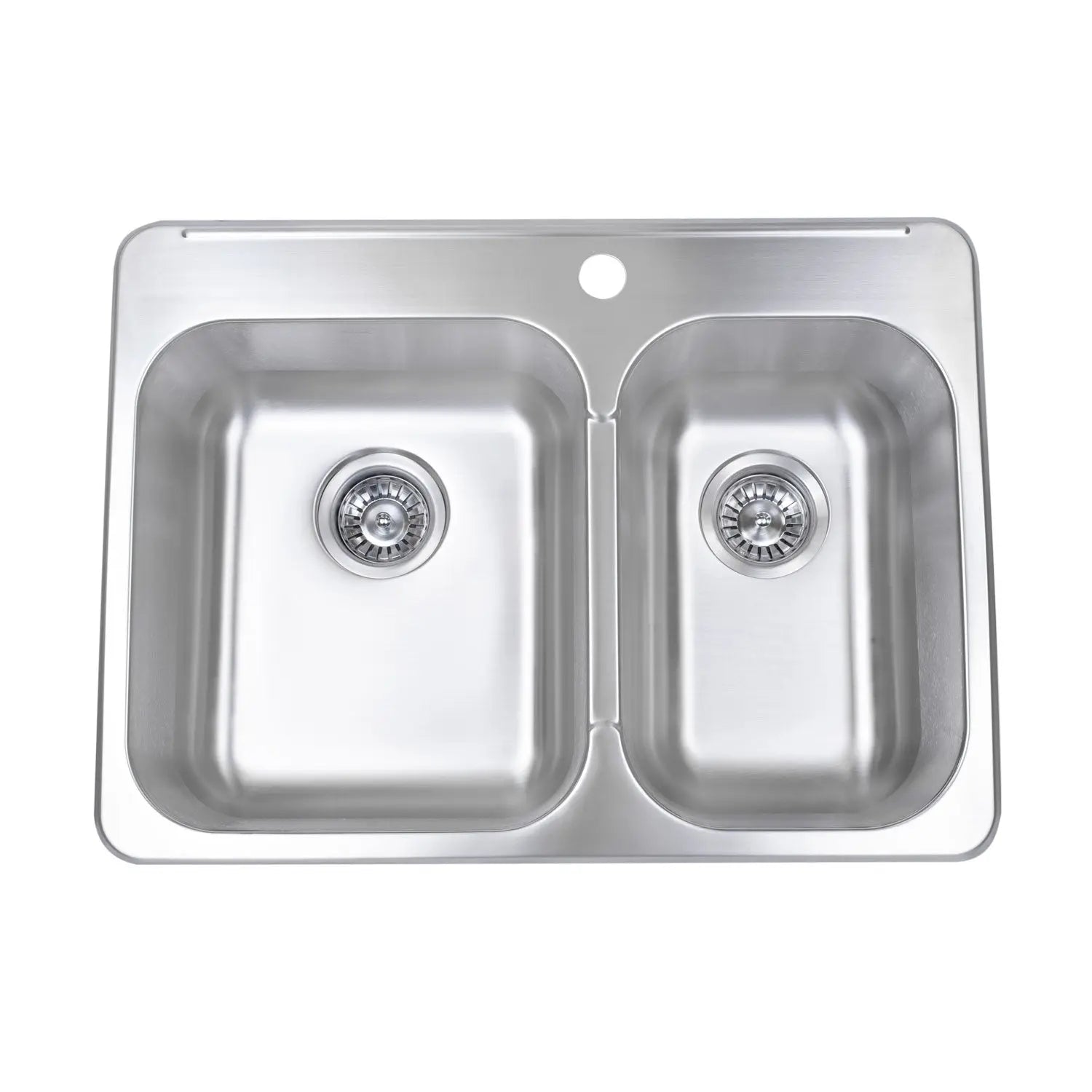 Bristol Sinks B212 Top-mount Stainless Steel 1-Hole Double Bowl Kitchen Sink