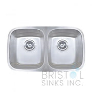 Bristol Sinks B811-8 Undermount Stainless Steel Double Bowl Kitchen Sink