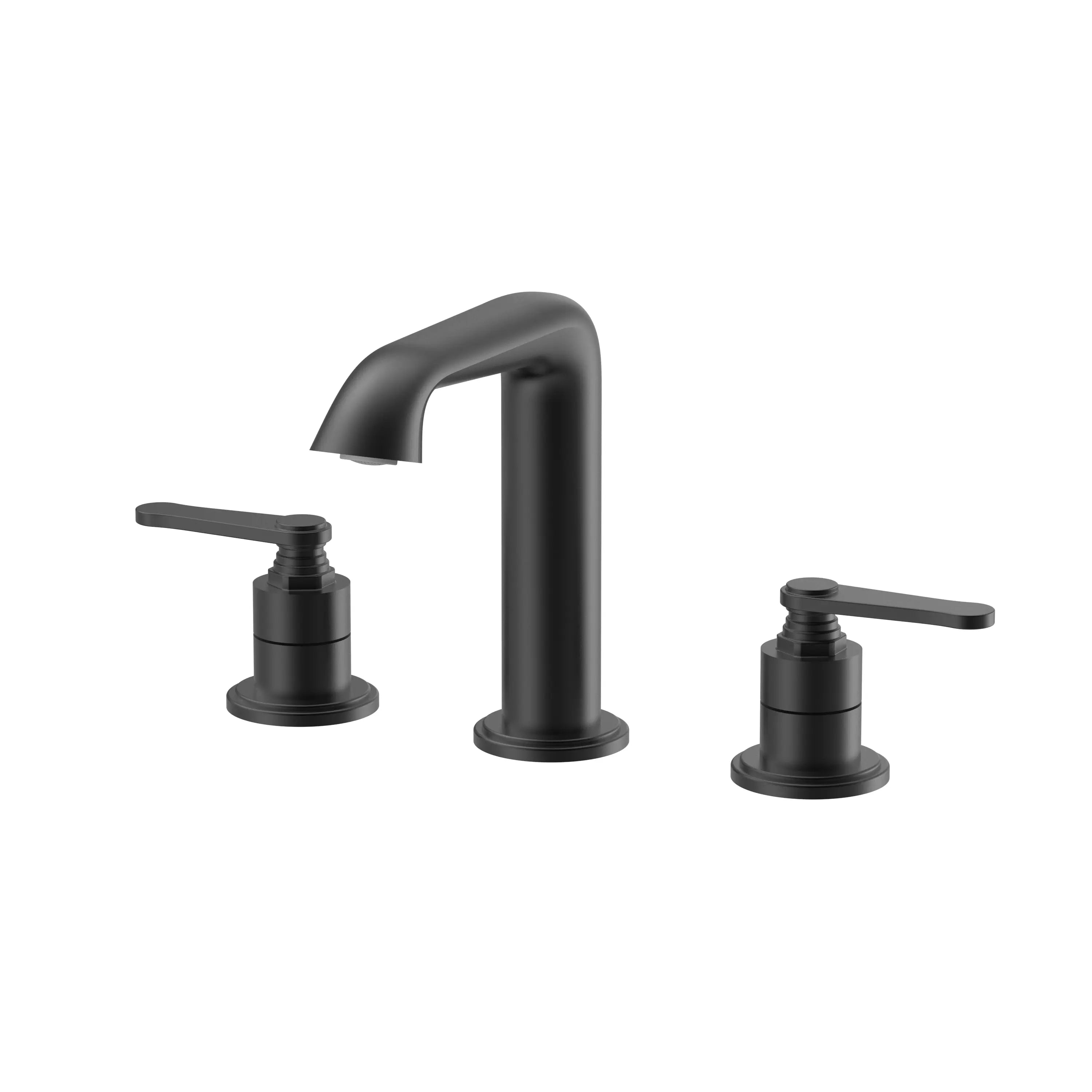 Bristol Sinks Fontana Contemporary Widespread Faucet - Matte Black