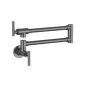 Bristol Sinks Mercada Kitchen Pot Filler Wall Mounted Faucet - Gunmetal