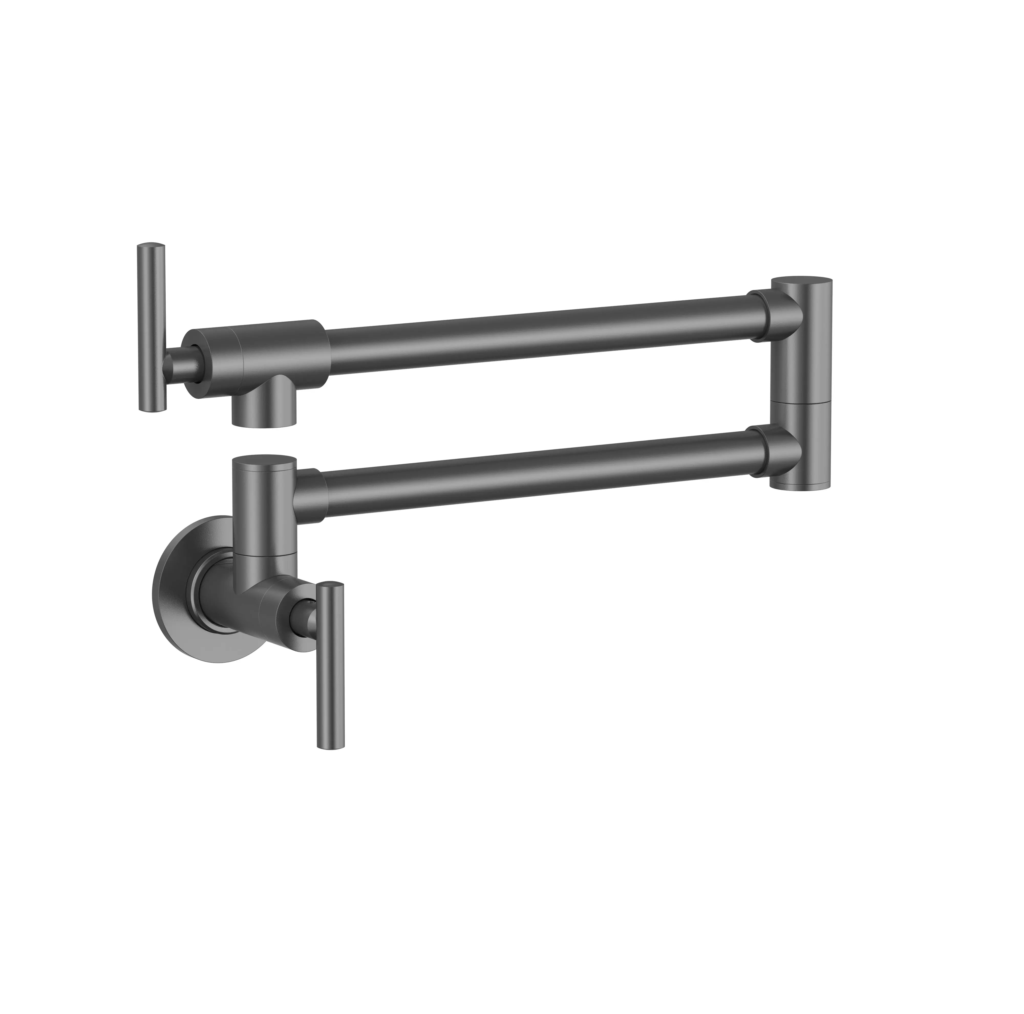 Bristol Sinks Mercada Kitchen Pot Filler Wall Mounted Faucet - Gunmetal
