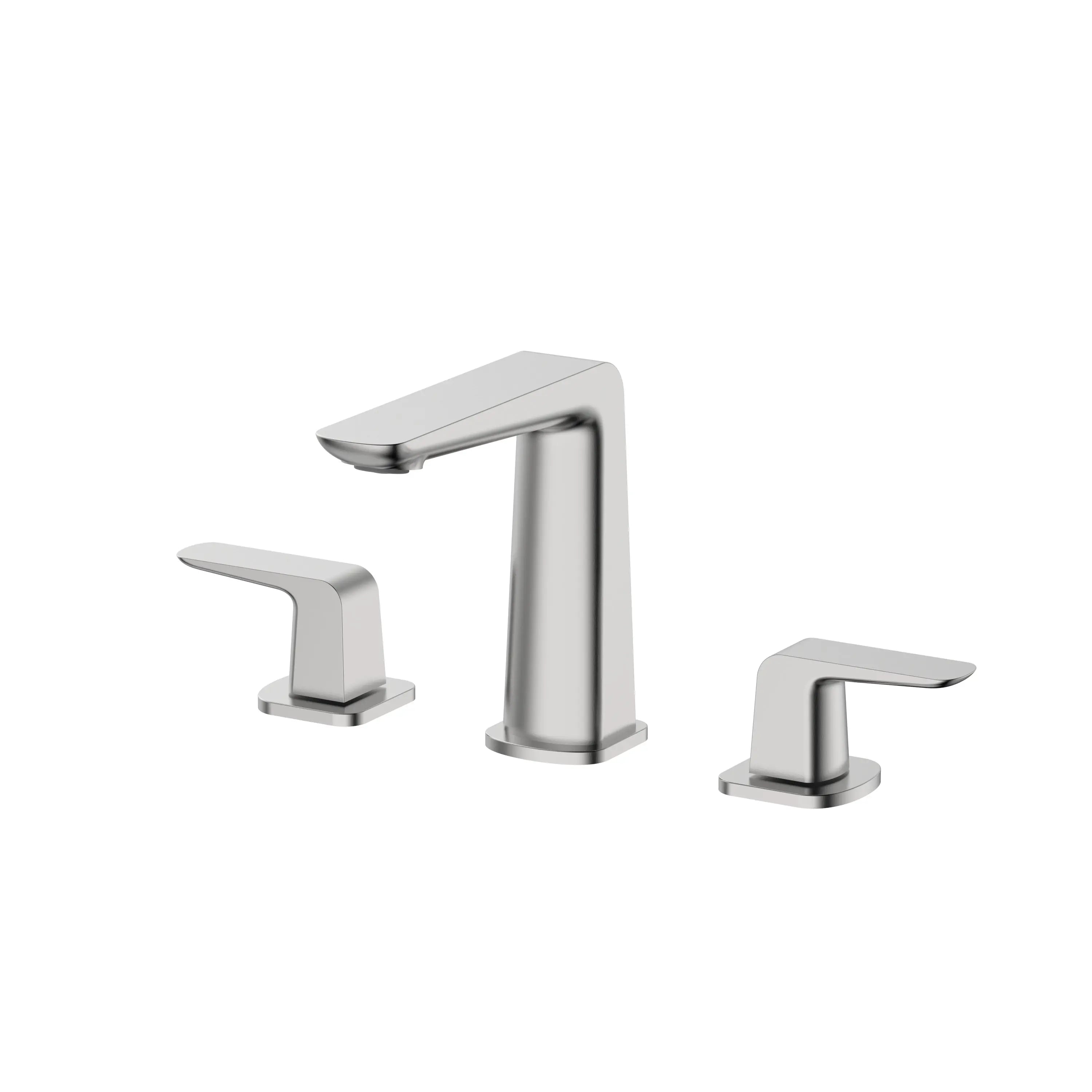Bristol Sinks Veneto Contemporary 3-Piece Faucet - Brushed Nickel