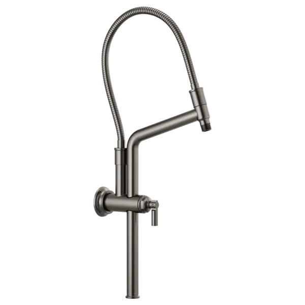 Brizo 10 7/16" Classic Slide Bar Shower Arm And Flange 81376-SL - Plumbing Market