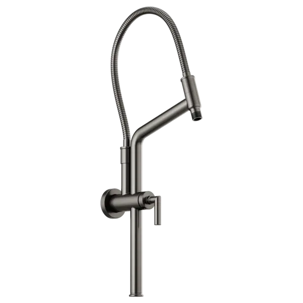 Brizo 10 7/16" Linear Round Slide Bar Shower Arm And Flange 81892-SL - Plumbing Market