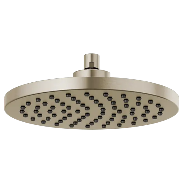 Brizo 10" Linear Round Single-Function Raincan Shower Head - 2.5 GPM 81398-BN-2.5 - Plumbing Market