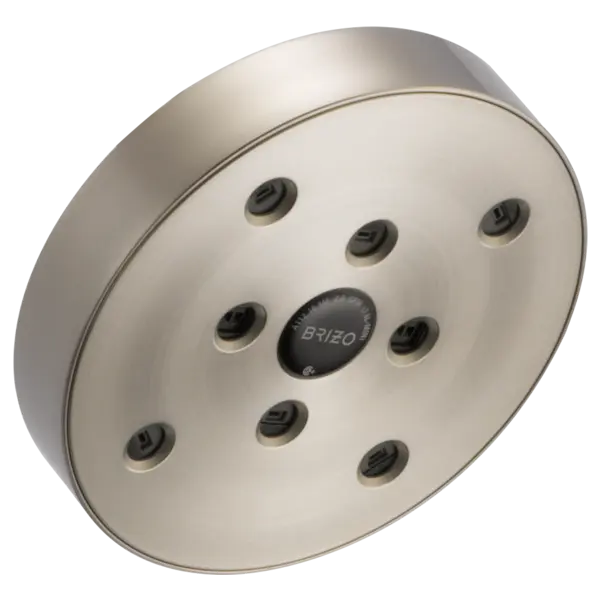 Brizo 5" Linear Round H<sub>2</sub>Okinetic<sup>®</sup> Single Function Wall Mount Showerhead 87375-BN - Plumbing Market