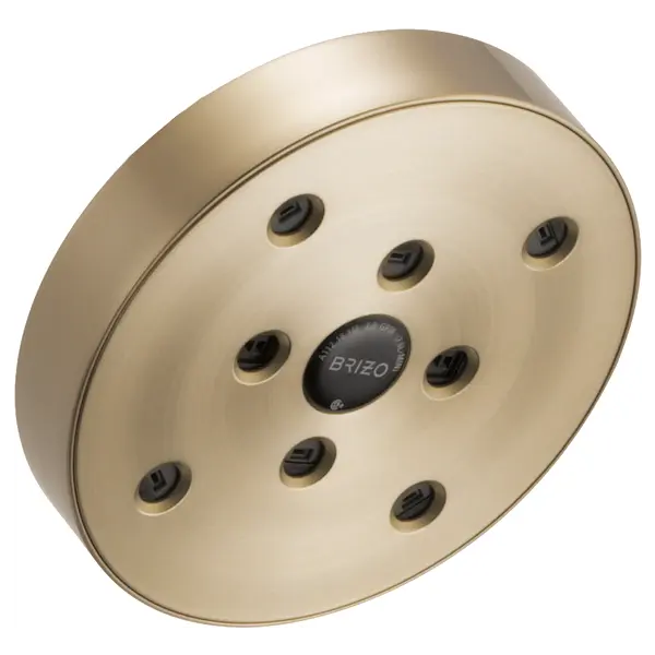 Brizo 5" Linear Round H<sub>2</sub>Okinetic<sup>®</sup> Single Function Wall Mount Showerhead 87375-GL - Plumbing Market