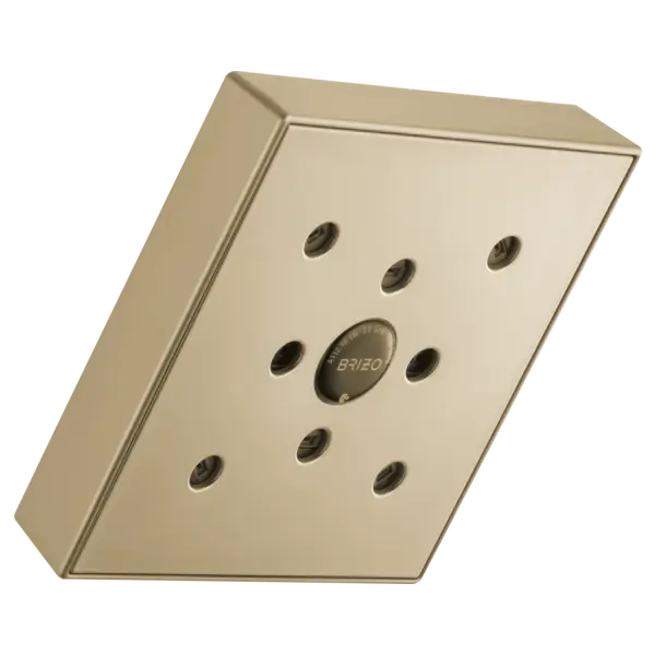 Brizo 5” Linear Square H<sub>2</sub>Okinetic<sup>®</sup> Single Function Wall Mount Showerhead 87380-GL - Plumbing Market