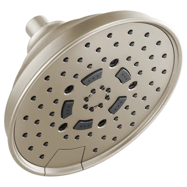 Brizo 7" Classic Round H2Okinetic® Multi-Function Wall Mount Shower Head - 2.5 GPM 87495-BN-2.5 - Plumbing Market