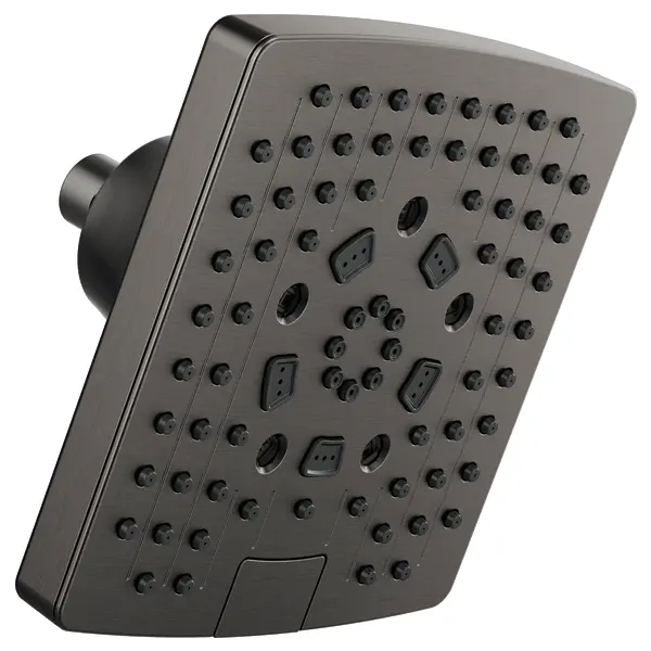 Brizo 7" Linear Square H2Okinetic® Multi-Function Wall Mount Shower Head - 2.5 GPM 87406-SL-2.5 - Plumbing Market