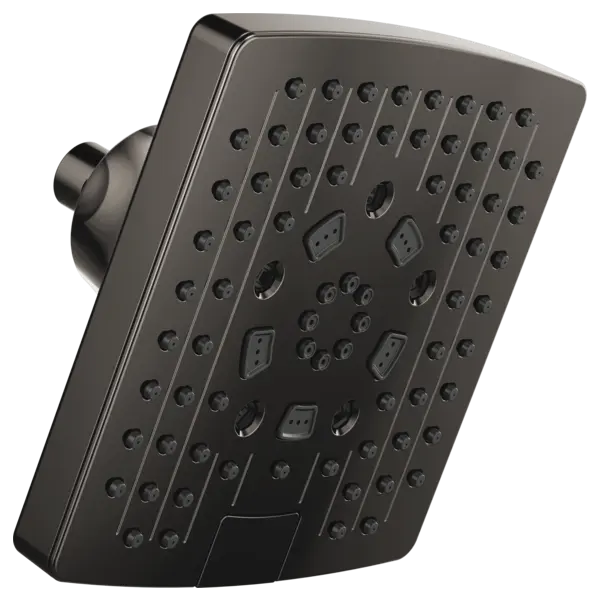 Brizo 7” Linear Square H<sub>2</sub>Okinetic<sup>®</sup> Multi-Function Wall Mount Showerhead 87406-BNX - Plumbing Market
