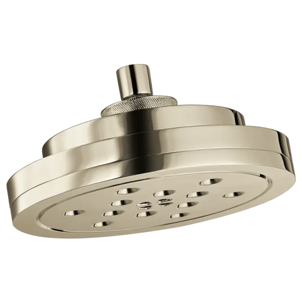 Brizo 8” H<sub>2</sub>Okinetic<sup>®</sup> Round Multi-Function Wall Mount Showerhead 87435-PN - Plumbing Market