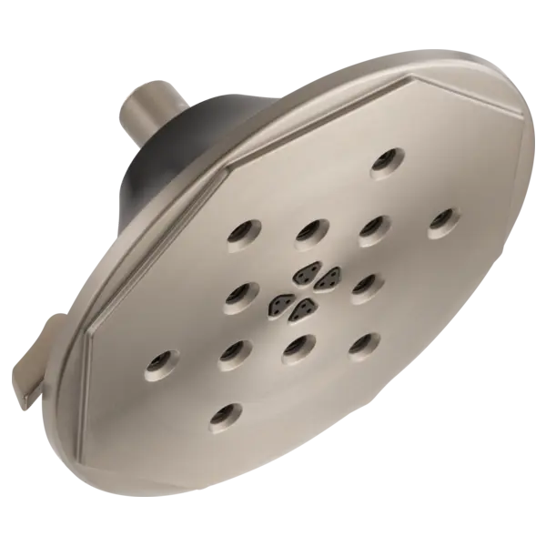 Brizo 8” H<sub>2</sub>Okinetic<sup>®</sup> Round Multi-Function Wall Mount Showerhead 87461-NKBL - Plumbing Market