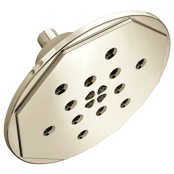 Brizo 8” H<sub>2</sub>Okinetic<sup>®</sup> Round Multi-Function Wall Mount Showerhead 87461-PN - Plumbing Market