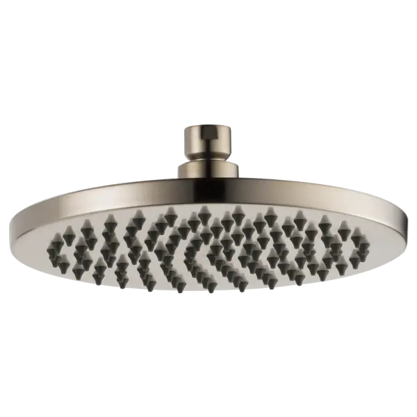 Brizo 8" Linear Round Single-Function Raincan Shower Head - 1.75 GPM 81375-BN - Plumbing Market