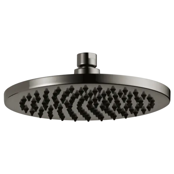 Brizo 8" Linear Round Single-Function Raincan Shower Head - 1.75 GPM 81375-BNX - Plumbing Market