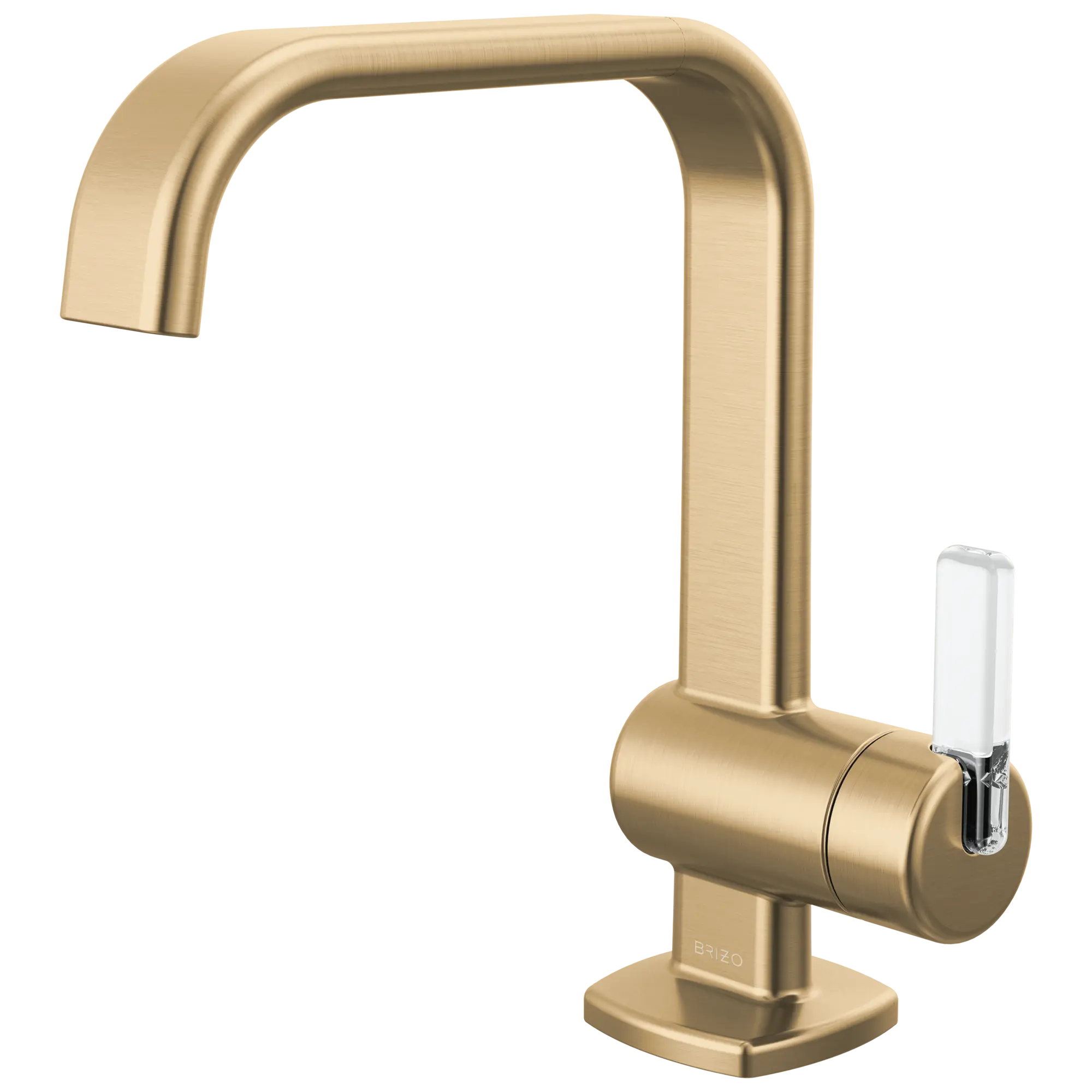 Brizo Allaria ECO Single-Handle Lavatory Faucet 1.2 GPM Brilliance Luxe Gold/Clear - Plumbing Market