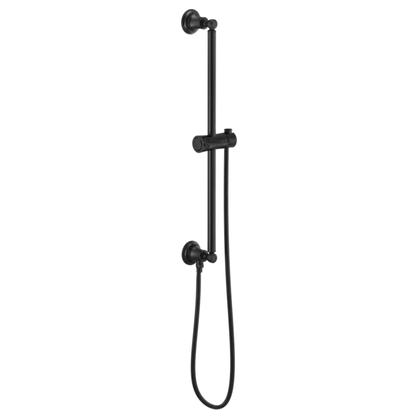 Brizo Classic Round Slide Bar With Hose 74795-BL - Plumbing Market
