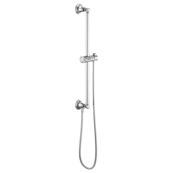 Brizo Classic Round Slide Bar With Hose 74795-PC - Plumbing Market