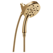 Brizo Essential Shower Series Linear Round H2Okinetic Multi-Function Hydrati 2|1 Shower Polished Gold - Plumbing Market