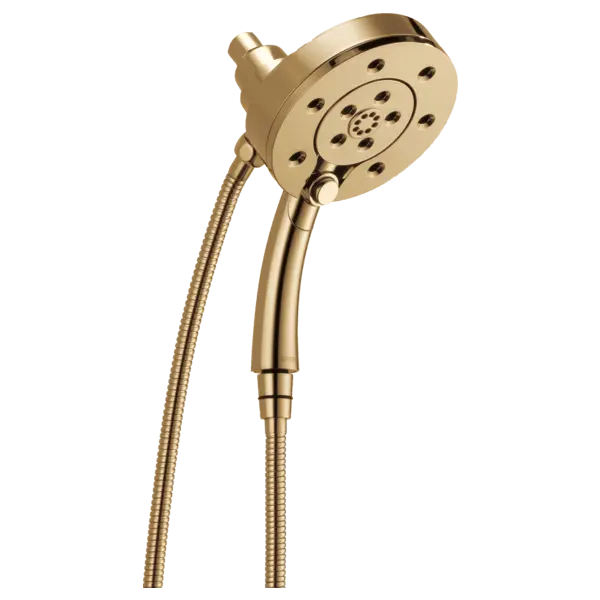 Brizo Essential Shower Series Linear Round H2Okinetic Multi-Function Hydrati 2|1 Shower Polished Gold - Plumbing Market