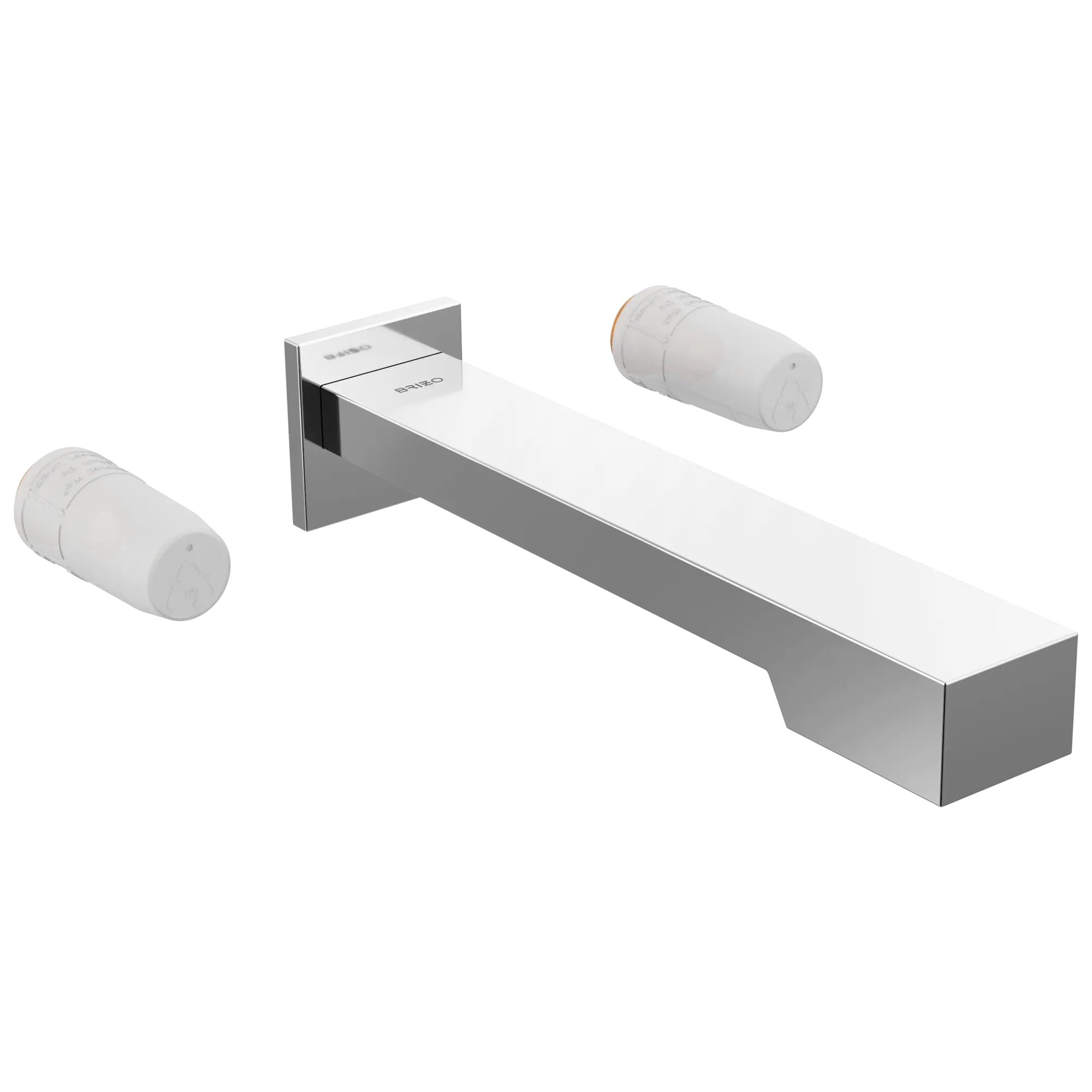 Brizo Frank Lloyd Wright Bath Collection Two-Handle Wall Mount Tub Filler - Less Handles Chrome - Plumbing Market