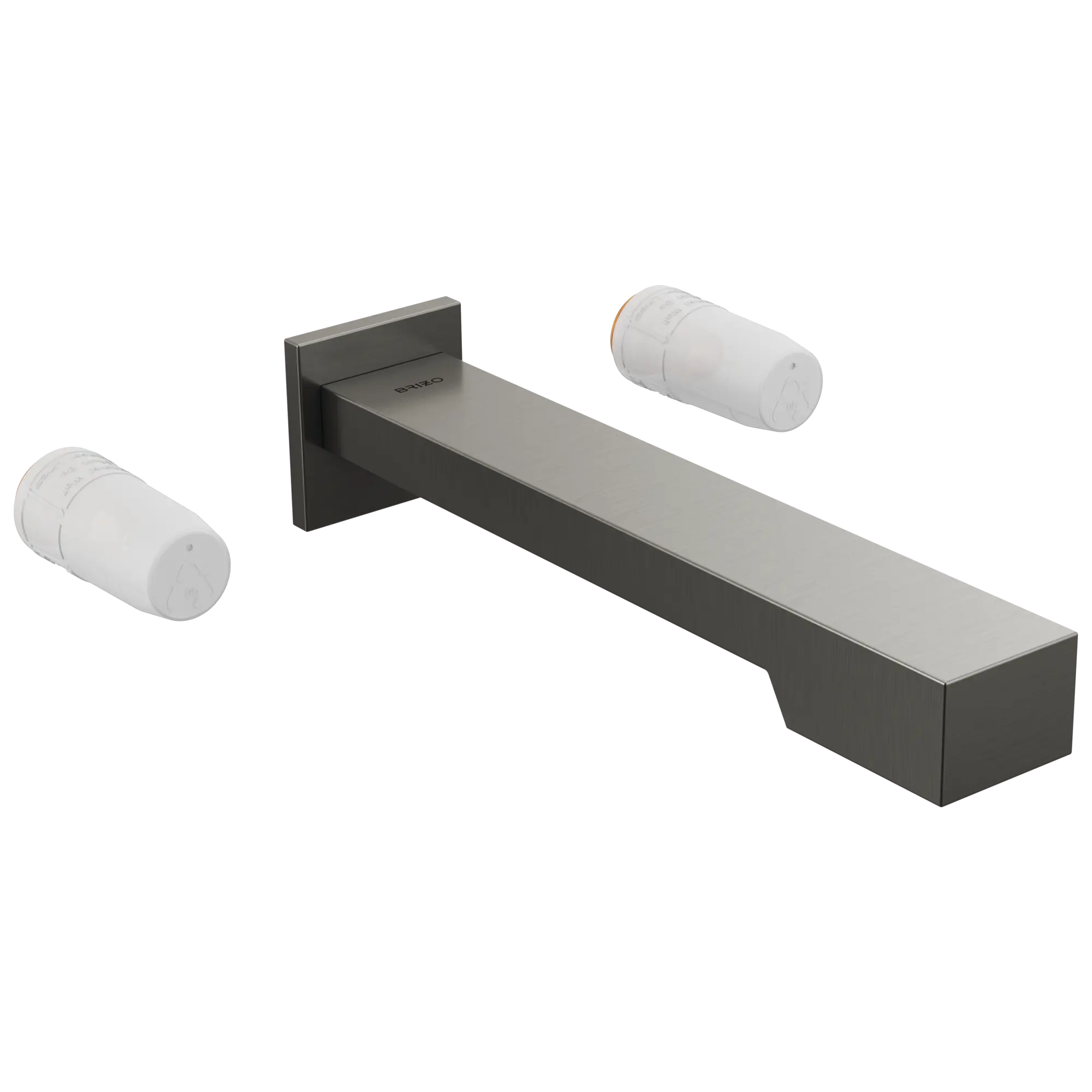 Brizo Frank Lloyd Wright Bath Collection Two-Handle Wall Mount Tub Filler - Less Handles Luxe Steel - Plumbing Market
