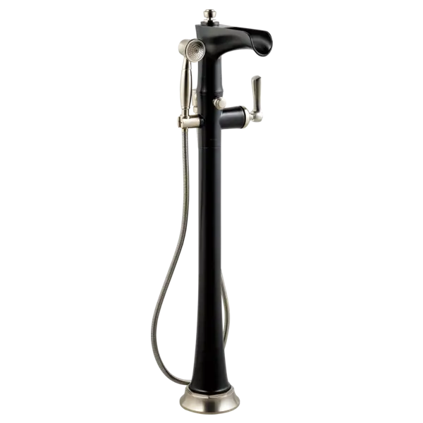 Brizo Freestanding Floor Mount Tub Filler T70161-NKBL - Plumbing Market