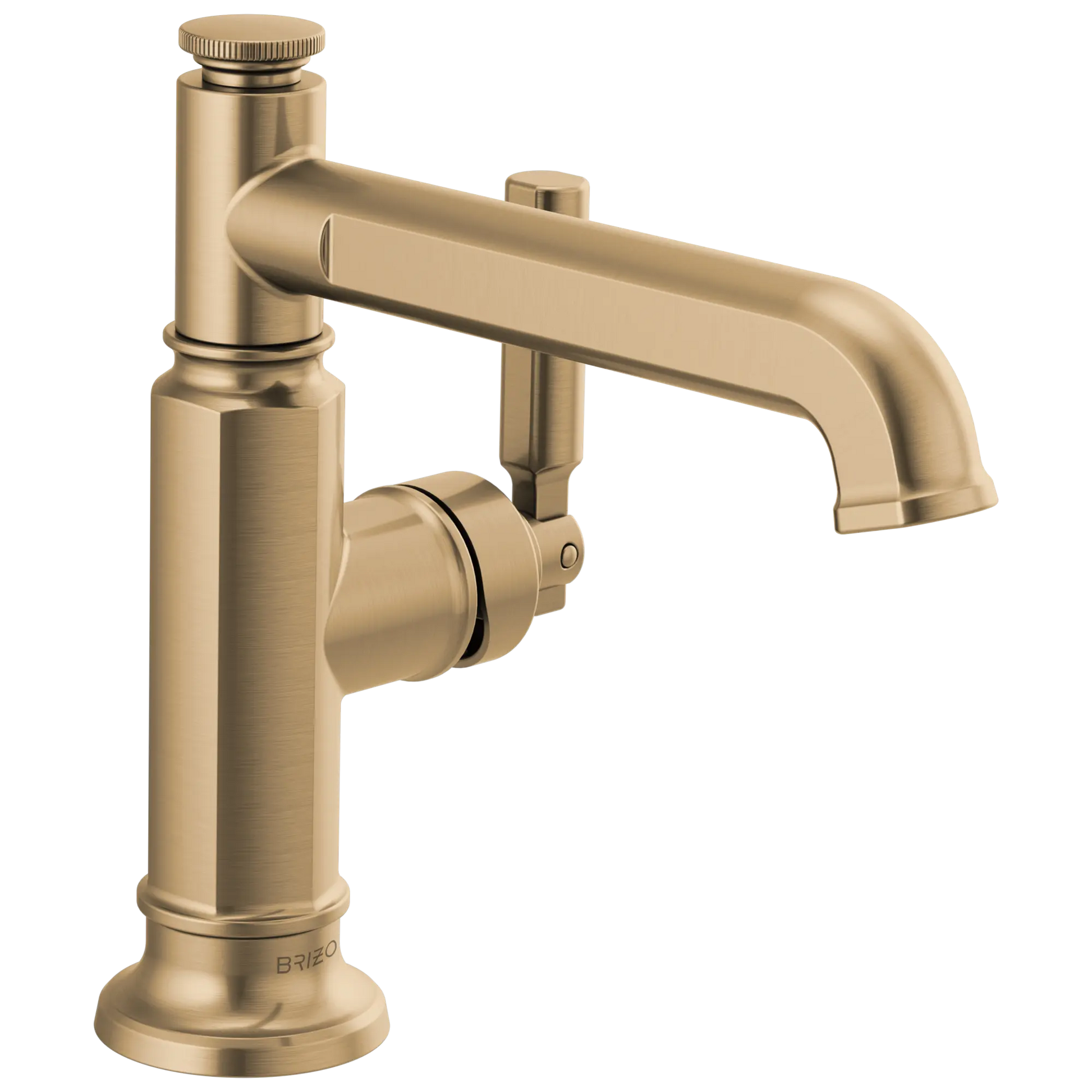 Brizo Invari Single-Handle Lavatory Faucet ECO Brilliance Luxe Gold 1.2 GPM - Plumbing Market